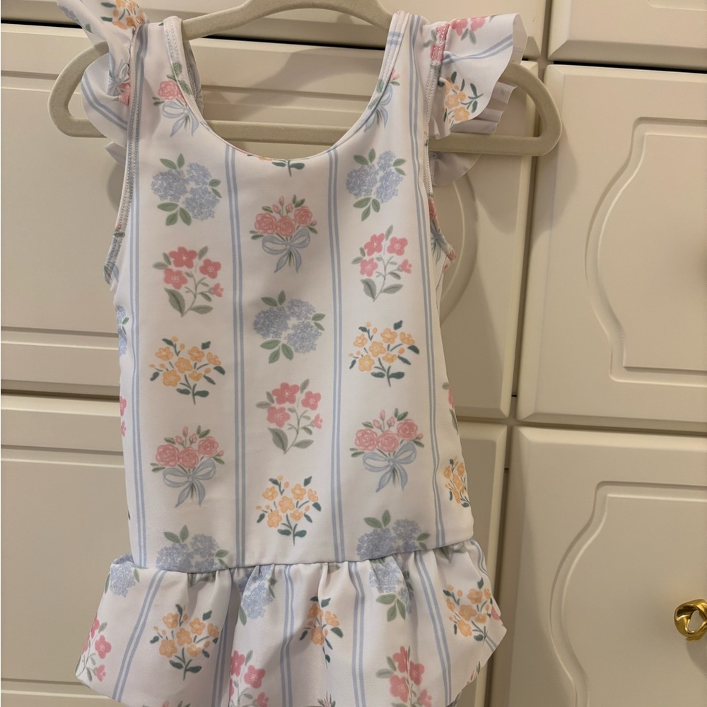 Floral Kids Swim One Piece